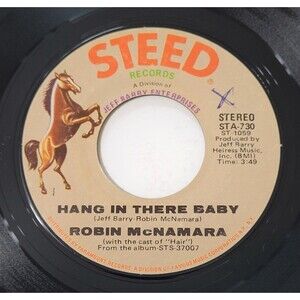 Robin McNamara Hang In There Baby / Together, Forever 45 RPM Steed VG Rock '70